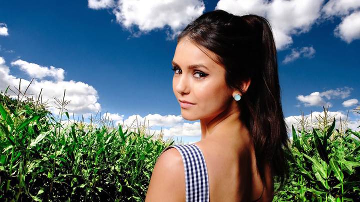 Nina Dobrev Looking Back Innocent Face Photoshoot